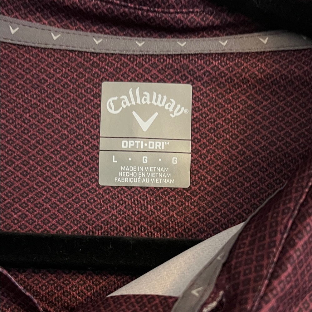 Callaway Burgundy Polo Shirt - Picture 4 of 5